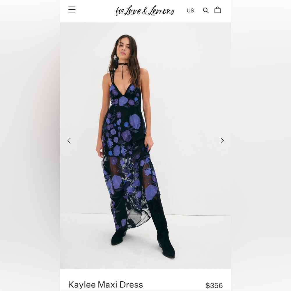 For Love & Lemons - Kaylee Maxi Dress - Picture 7 of 7